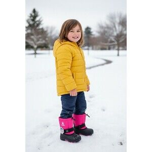 Kamik Greenbay Kids Snow Boots Size 10 Magenta Berry Pink NEW NO BOX